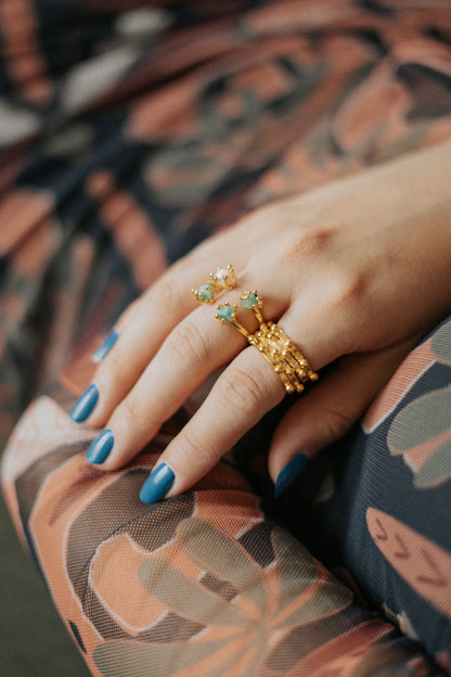 Anillos con piedras naturales