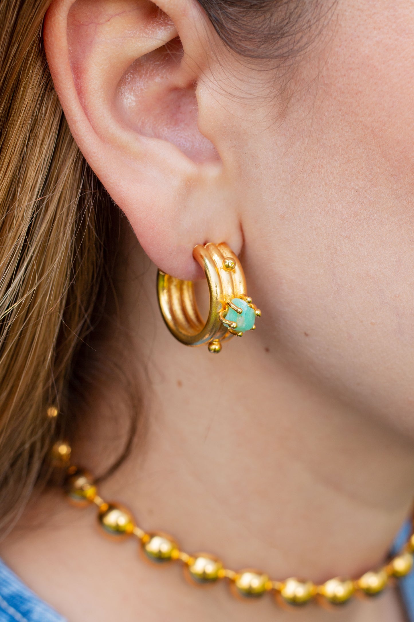 ARETES HOOPS MORRALLA