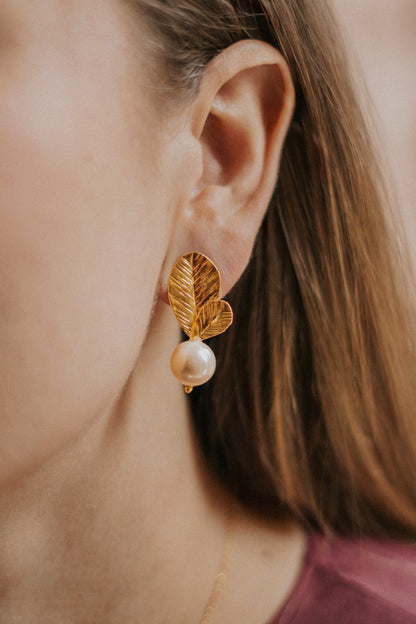 Aretes Otoño Perla