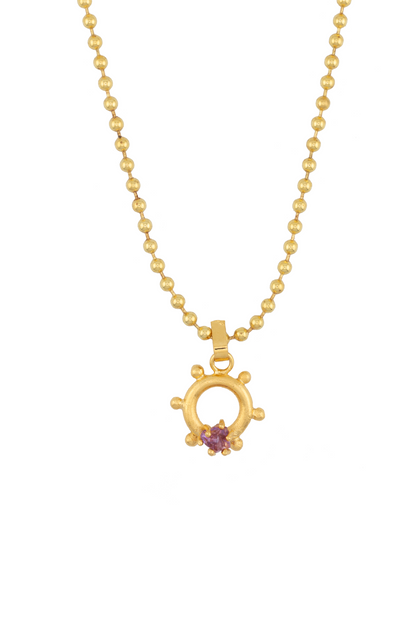 CADENA ARTESANO MINI AMATISTA