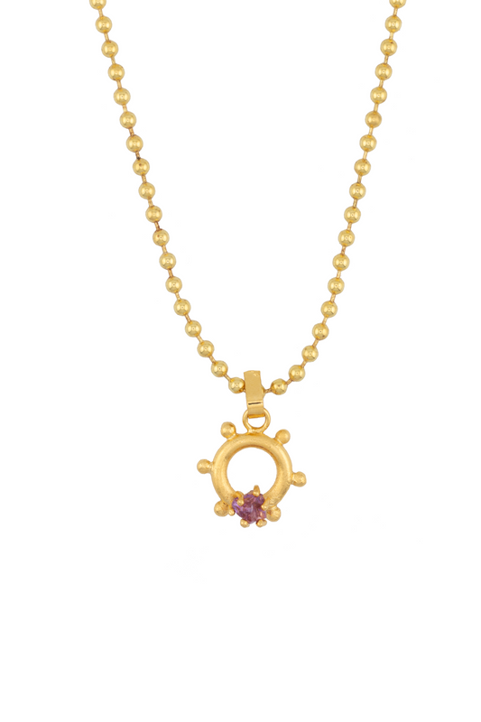 CADENA ARTESANO MINI AMATISTA