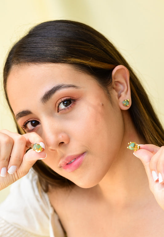 Topos esmeralda en bruto