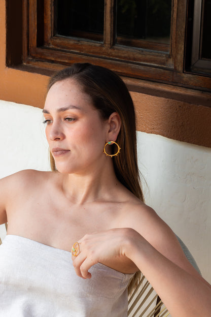 ARETES ARTESANO MAXI MORRALLA